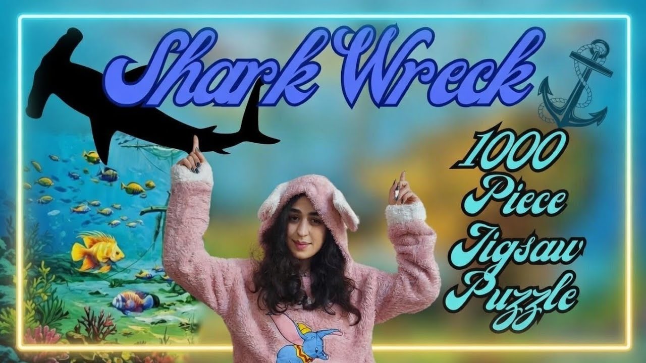 Shark Wreck - 1000 Piece Jigsaw Puzzle (Full Build Timelapse - 4K)🦈⚓