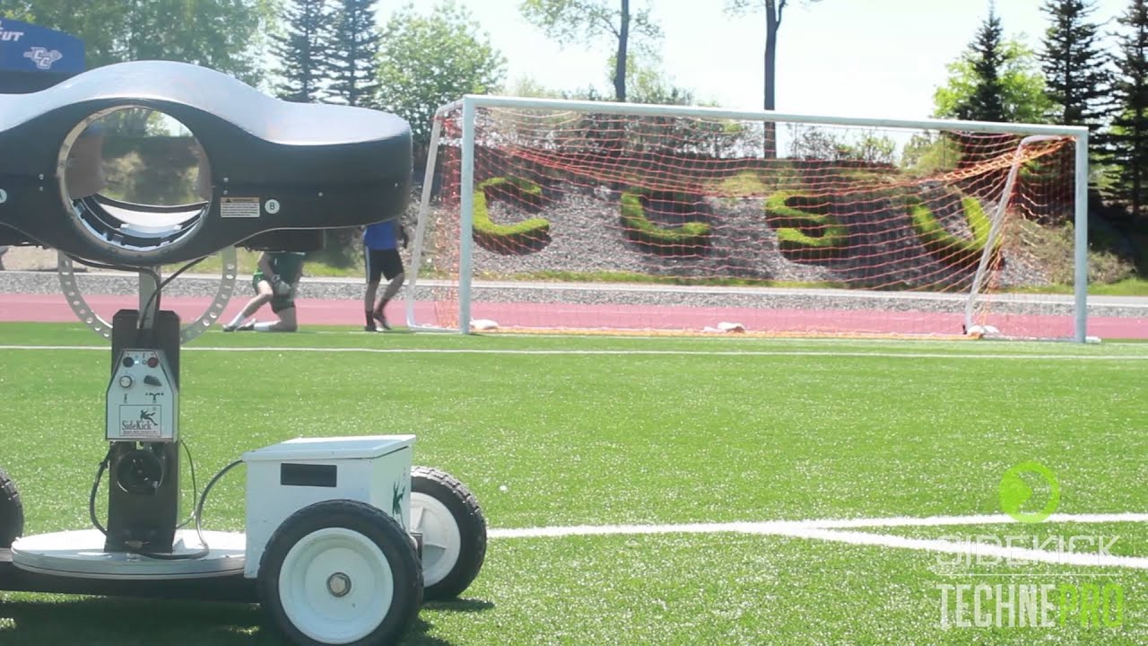 Youtube goalkeeper training review - Sidekick Techne Pro Ball Machine