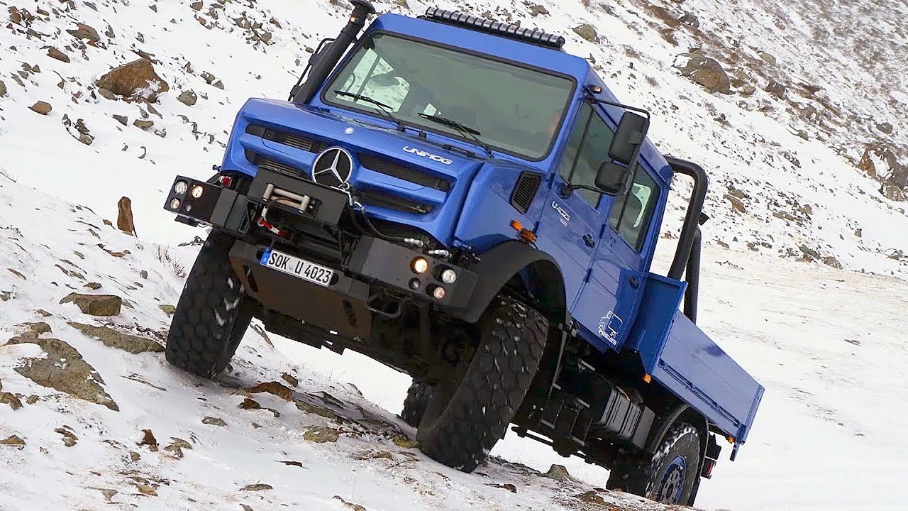 Mercedes UNIMOG U – Snow Off-Road Test Drive [No Talking]
