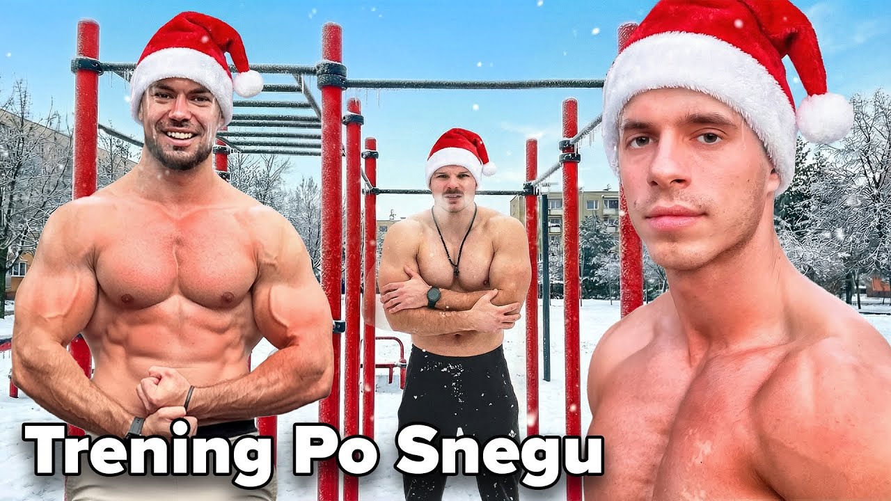 Trening na MINUSU i valjanje u SNEGU!