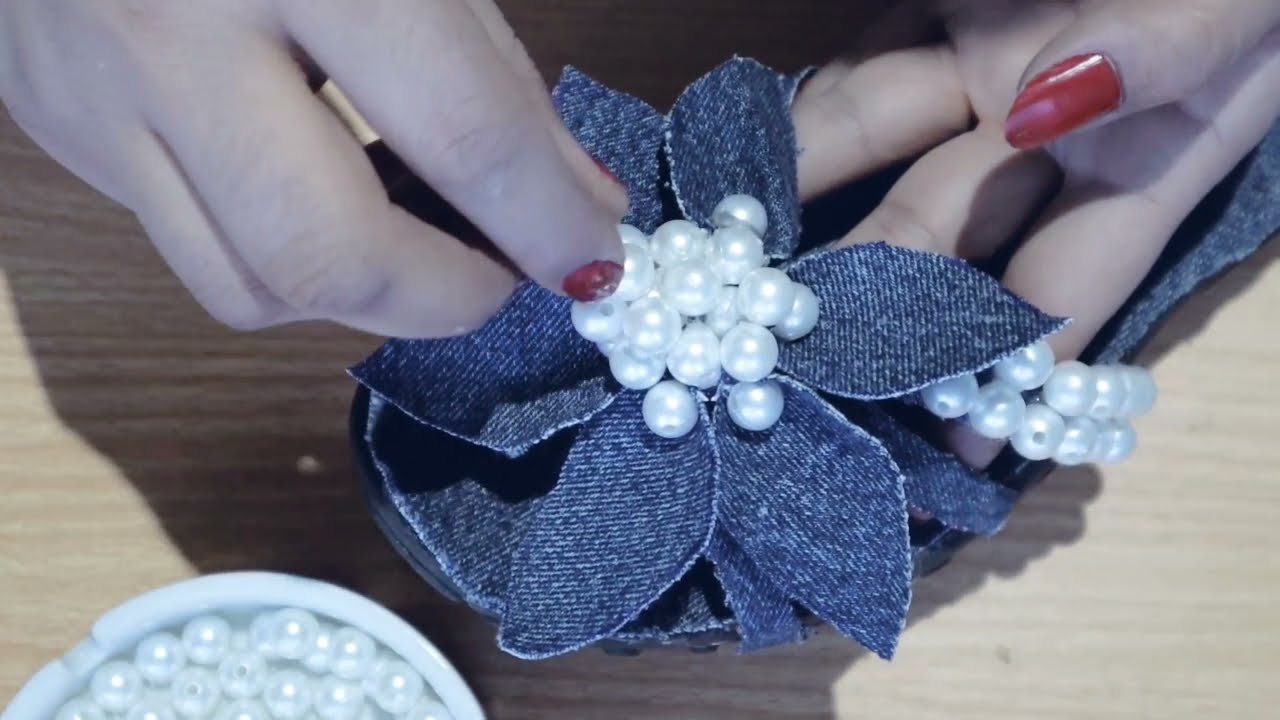 Best style sandals Making form old jeansدیزاین چبلی  کوبای از تکه کهنه