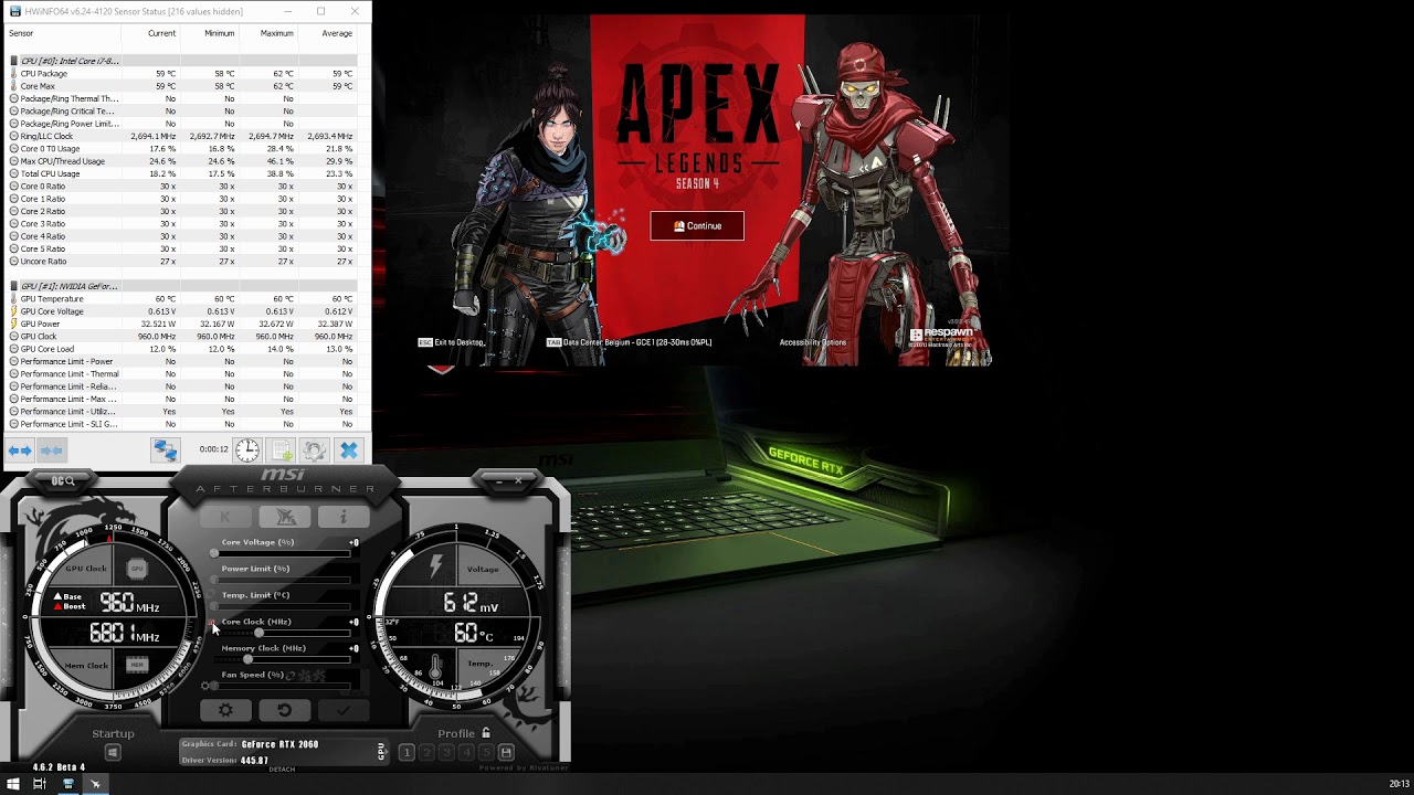 Fixing heat issues on the MSI GS65 8SE - RTX2060 - CPU & GPU undervolted