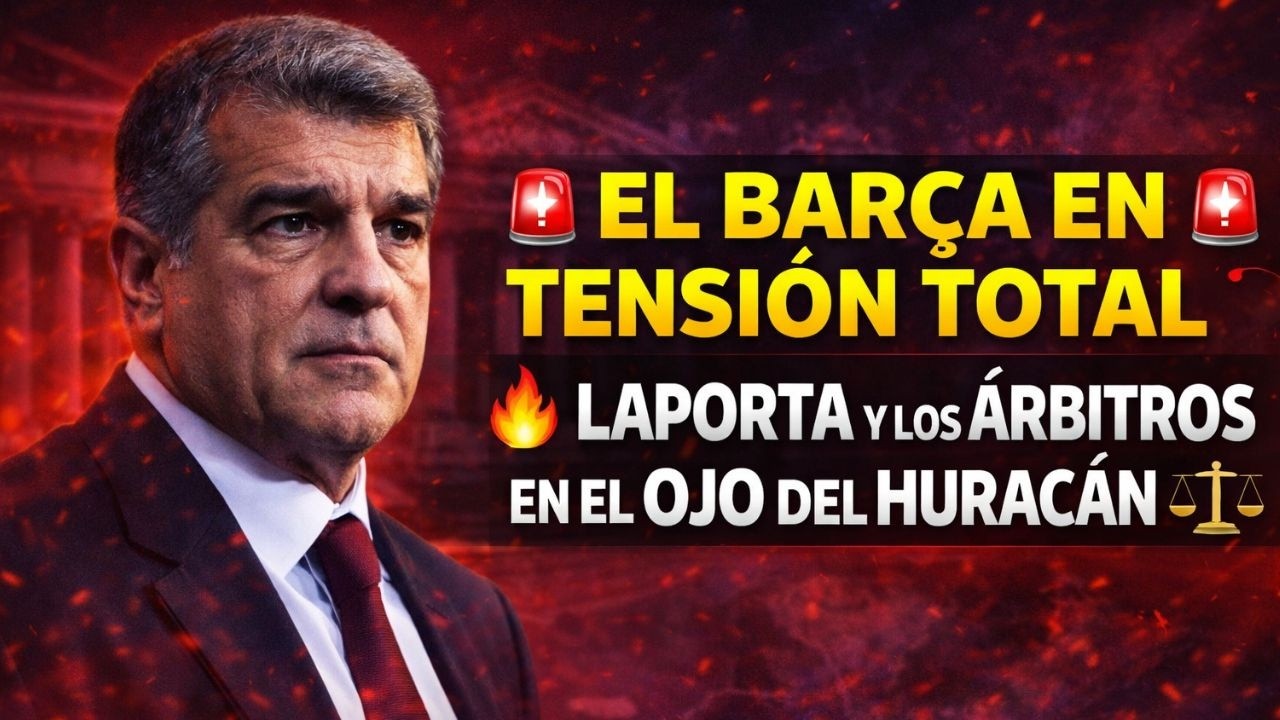 🚨 EL BARÇA EN TENSIÓN TOTAL: LAPORTA Y LOS ÁRBITROS EN EL OJO DEL HURACÁN ⚖️🔥