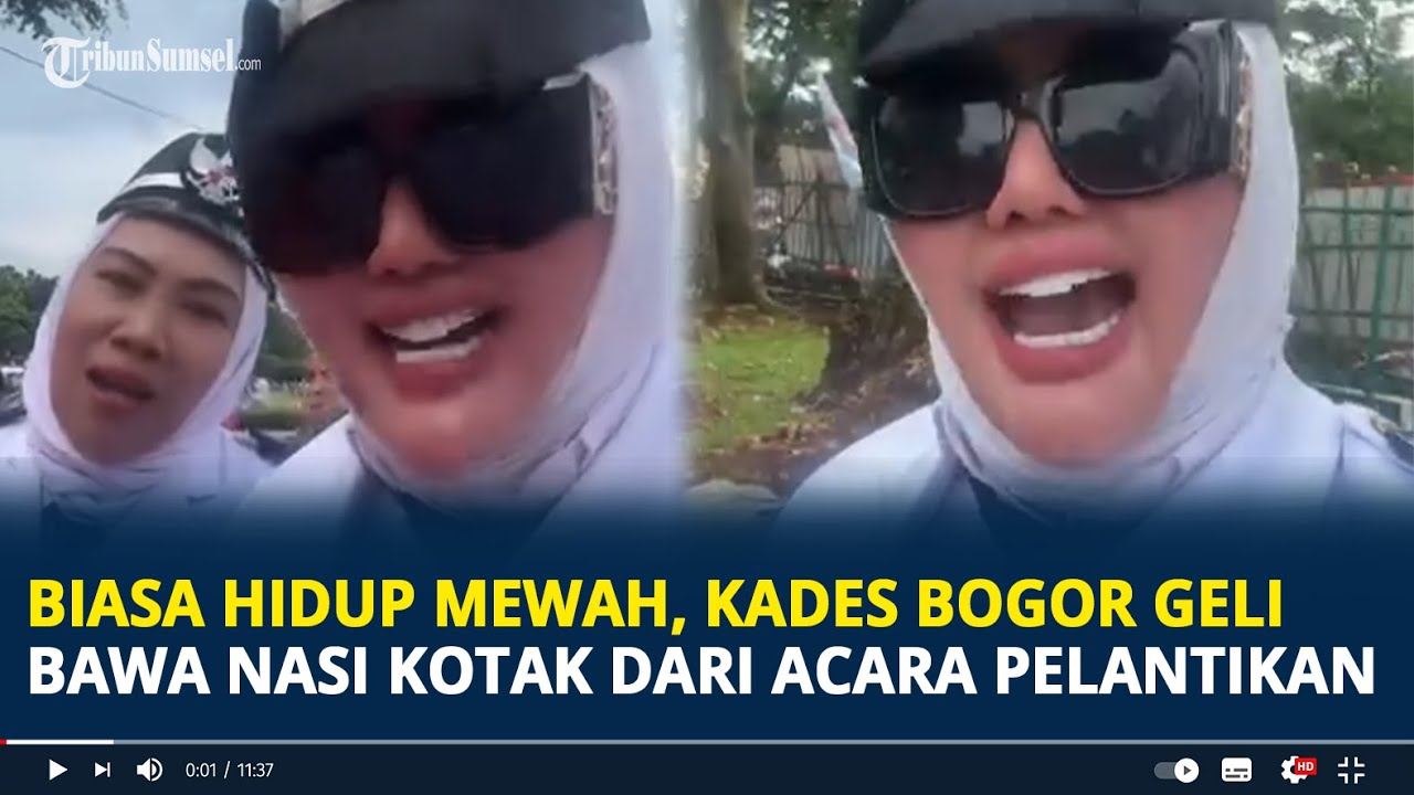 Viral Biasa Hidup Mewah, Kades Bogor Geli Bawa Nasi Kotak dari Acara Bupati Bogor diAcara Pelantikan