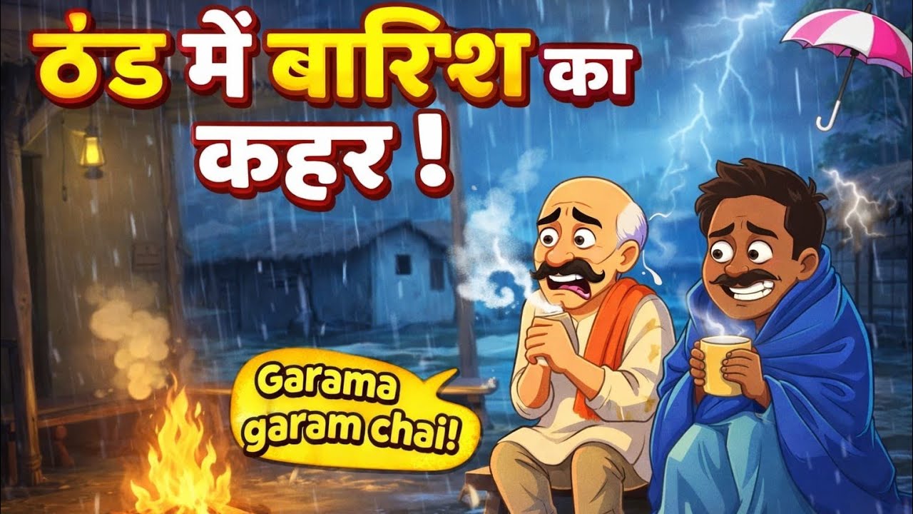 ठंड में बारीश का कहर | ठंड में बारिश का कहर हिन्दी कहनी | Thand ka kahar hindi story | Moral Stories