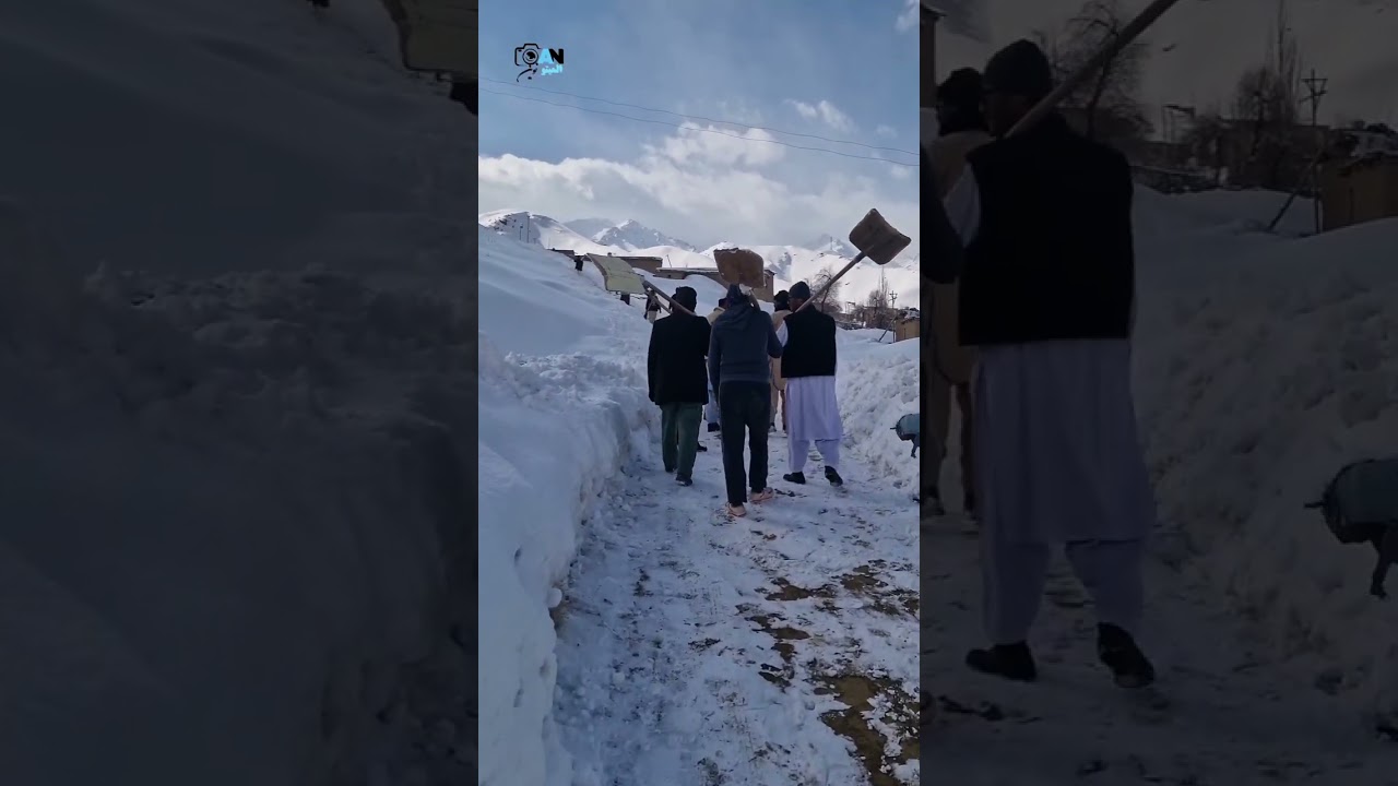 بعد از بارندگی تربرف آب هوایی تازه جاغوری زیبا 