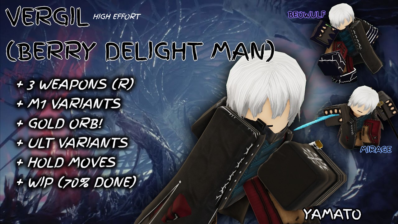 VERGIL (BERRY DELIGHT MAN) MOVESET | JJS SKILL BUILDING