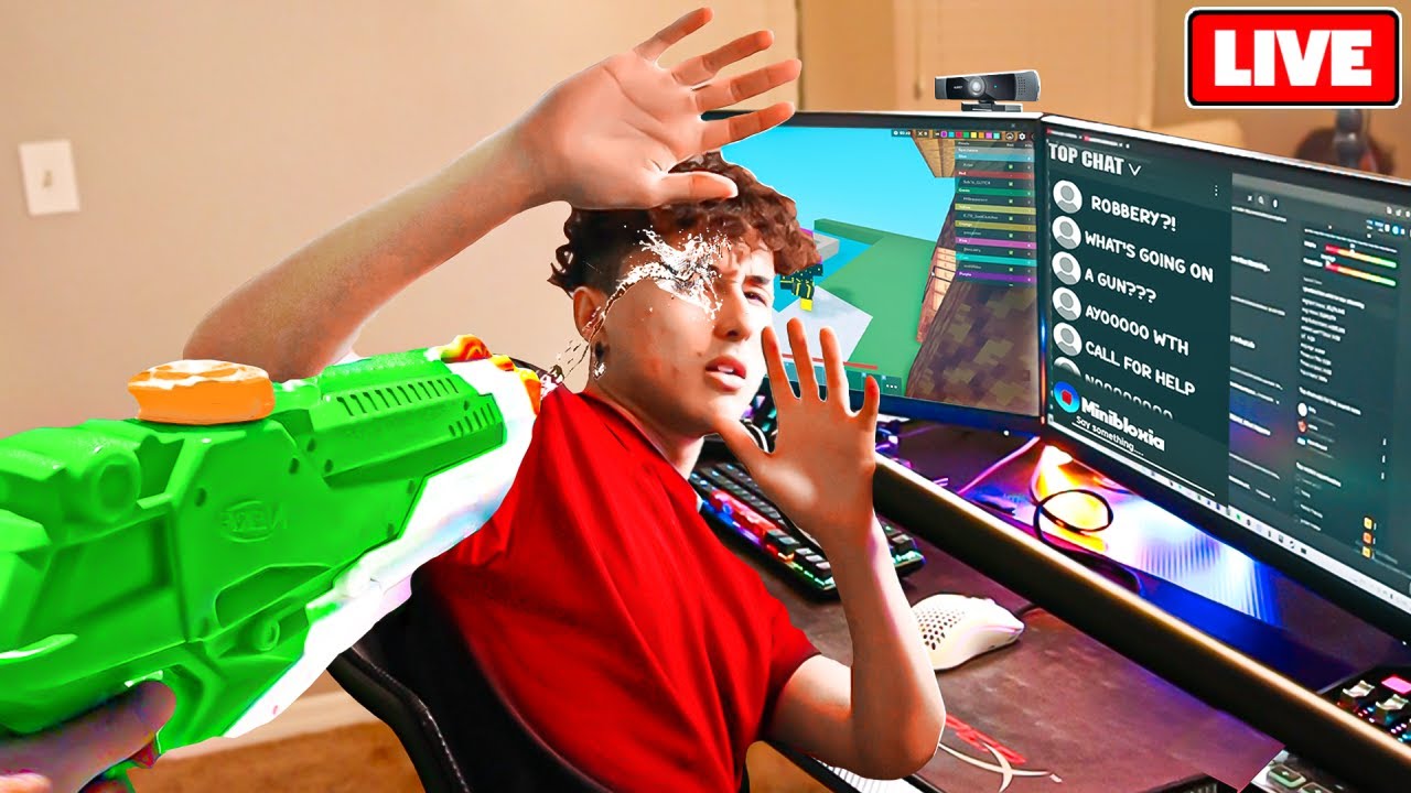 I PRANKED Minibloxia While He Was RECORDING And He Got MAD..