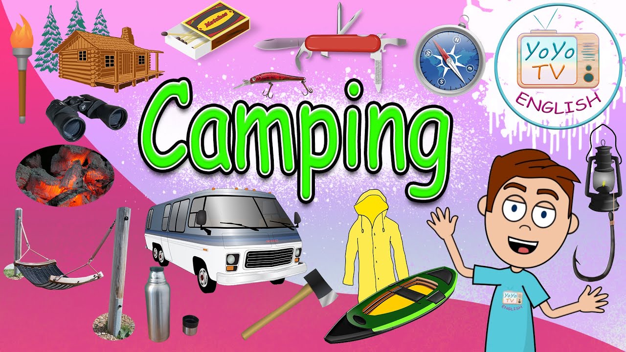 Camping Vocabulary | Adventure vocabulary | Travel in ENGLISH rules of survival words