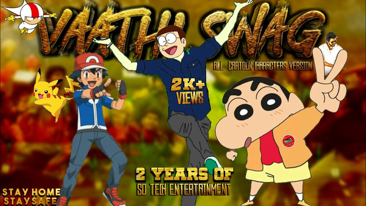 Vaathi Swag - All Cartoon Characters Version |#HBDThalapathyVijay 2 Years oF Hello MR. Toon