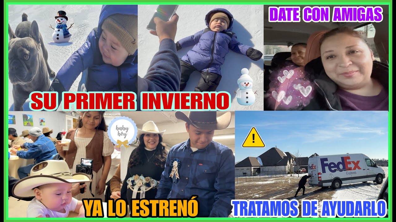 💙SU PRIMER INVIERNO🥶☃️VESTIDO CON LA TEMÁTICA DE LA FIESTA⚠️No lo logramos🚐🚧