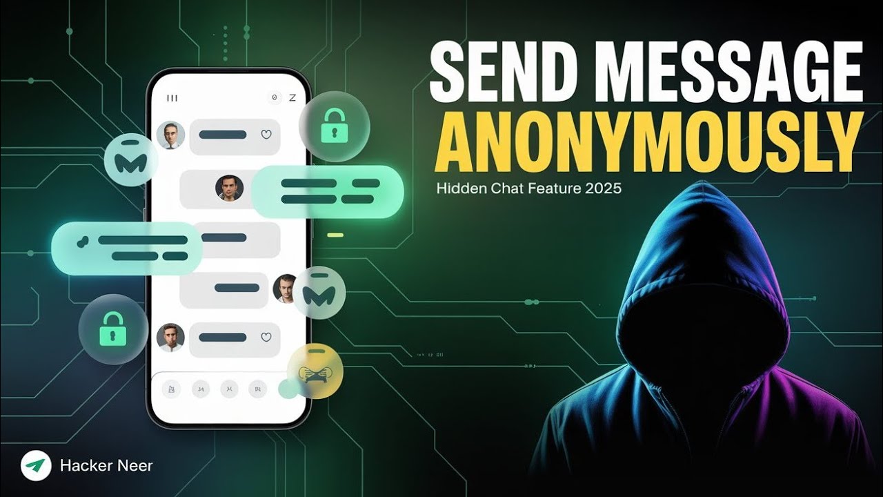How to Send Message Anonymously | Hidden Chat Feature 2025