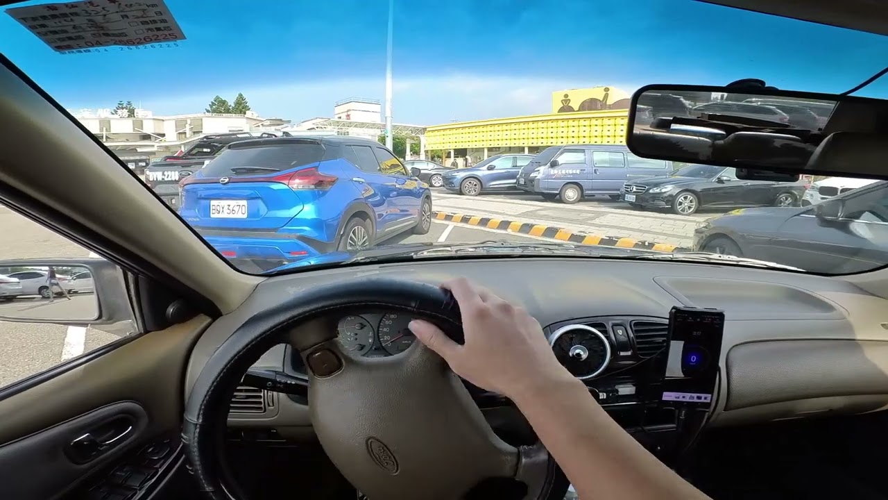 環繞泰安服務區停車場｜開車ASMR｜Taiwan POV Drive｜Drive ASMR｜1999 Ford Tierra｜insta360 Go3