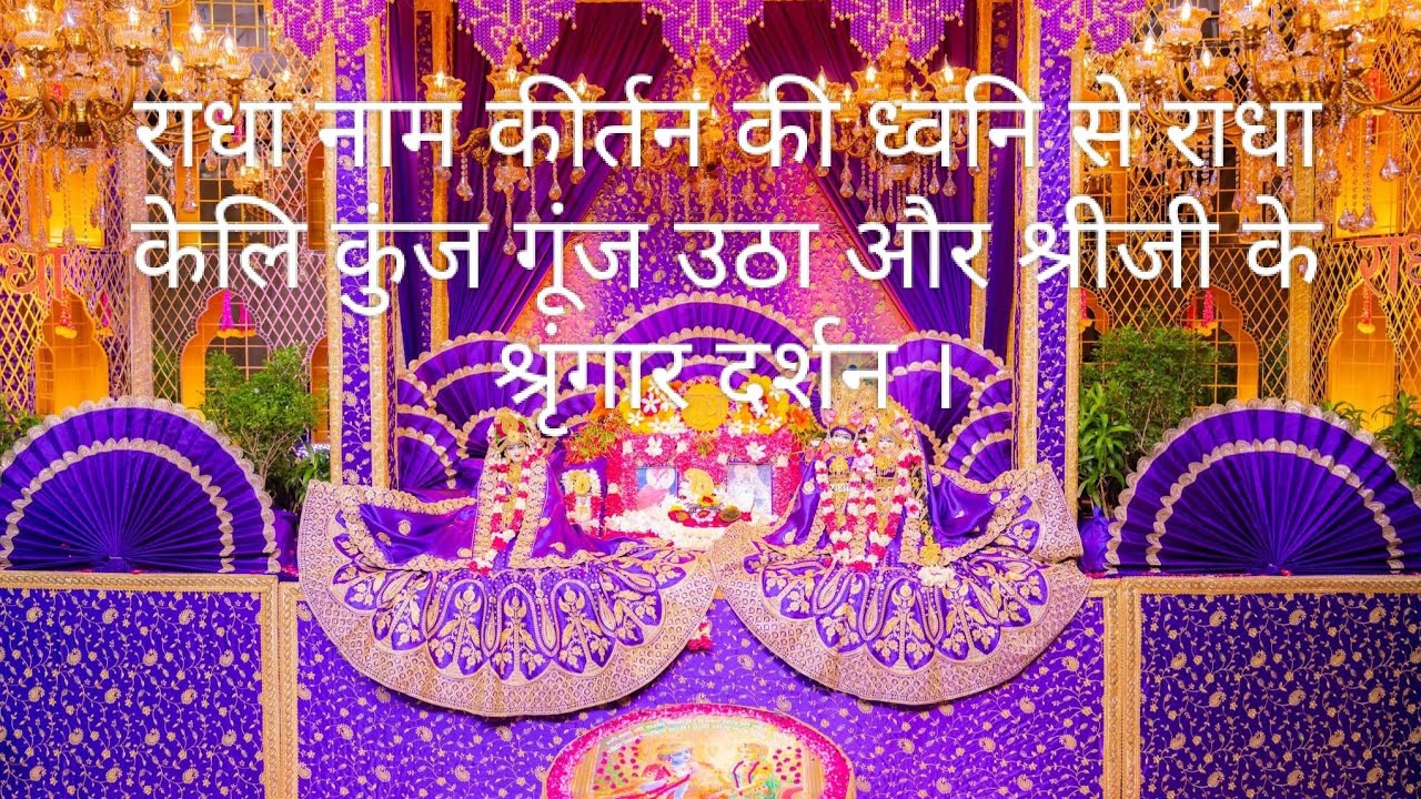 राधा नाम कीर्तन से राधा केली कुंज गुंज उठा मनोहारी श्रृंगार दर्शन।#viral #vedio#post#youtube