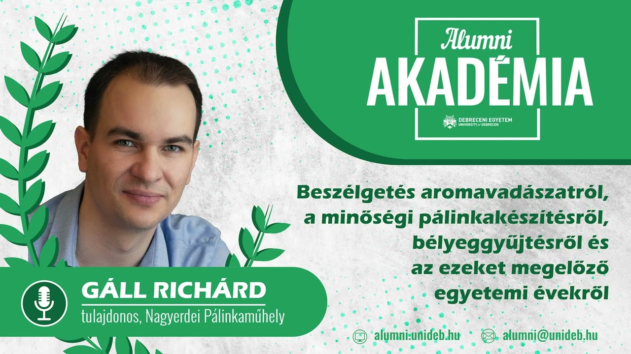 Beszélgetés aromavadászatról, a minőségi pálinkakészítésről és az ezeket megelőző egyetemi évekről