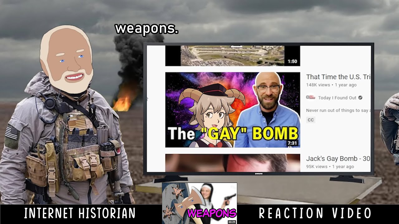 Femboy Vtuber Reacts to weapons. (Internet Historian Incognito Mode)