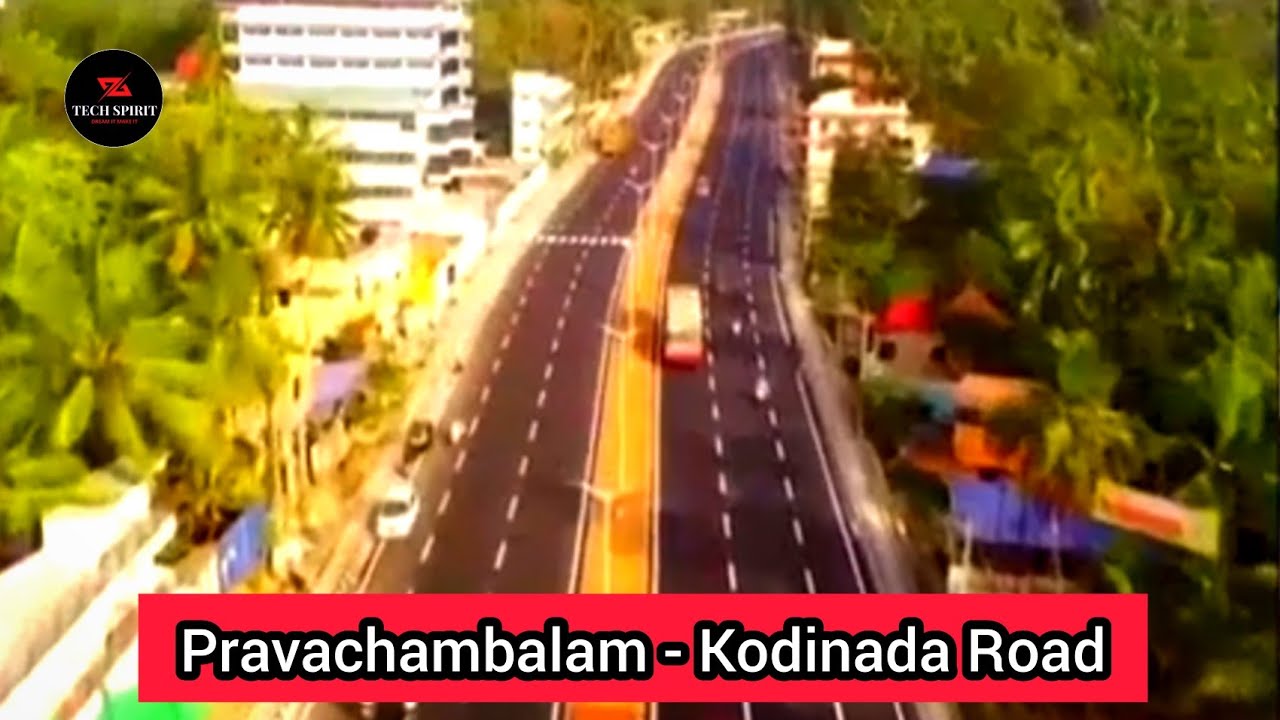 Pravachambalam-Kodinada NH Road 🛣️ Beautiful Drone View🚁|Inaugurated 11/2/2021