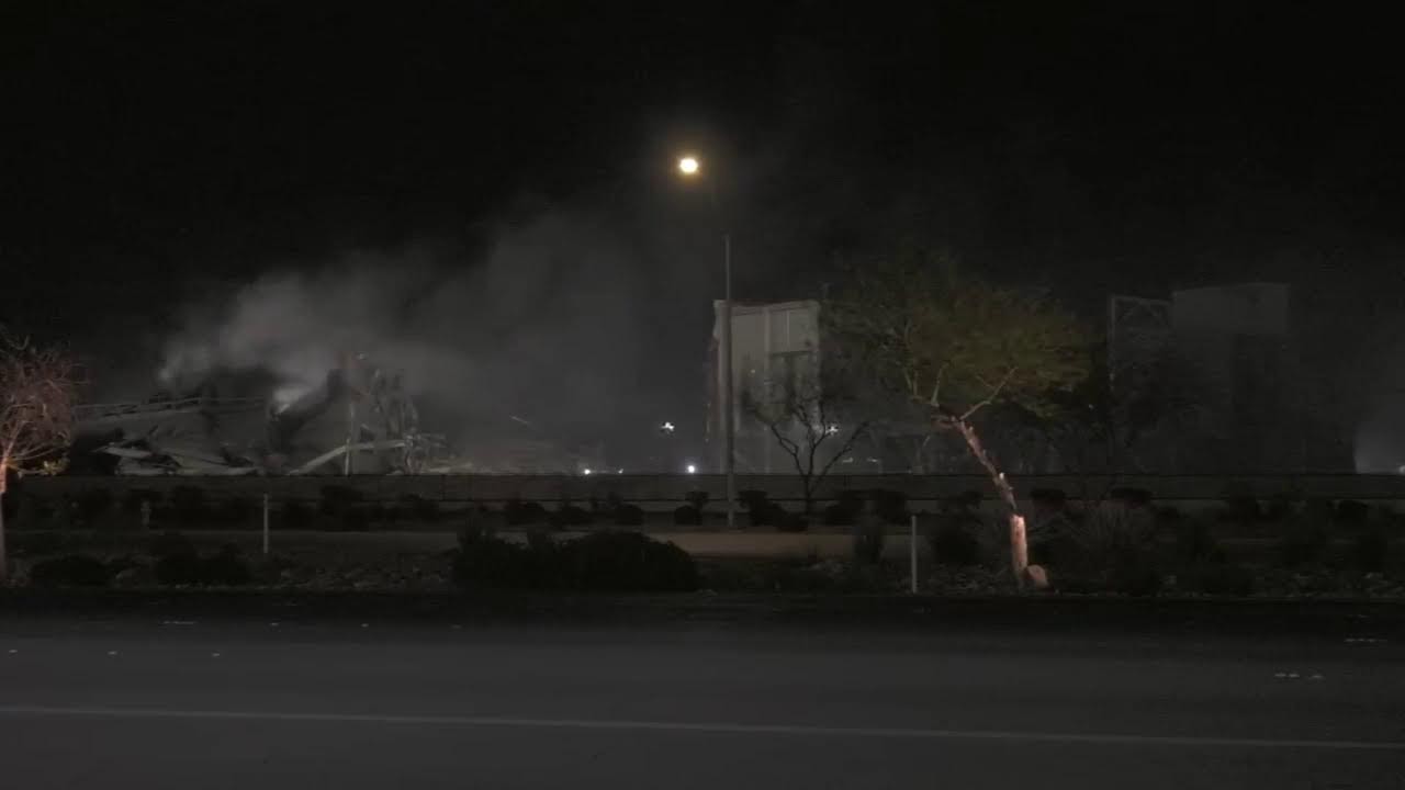 Eastside Cannery casino-hotel implosion in Las Vegas
