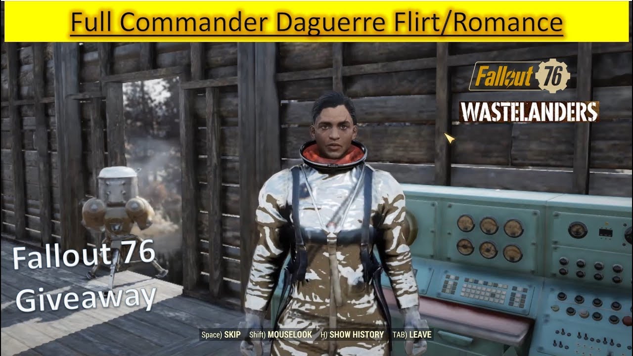 Fallout 76 Wastelanders DLC - Full Commander Daguerre Romance/Flirt | Fallout Romance is back