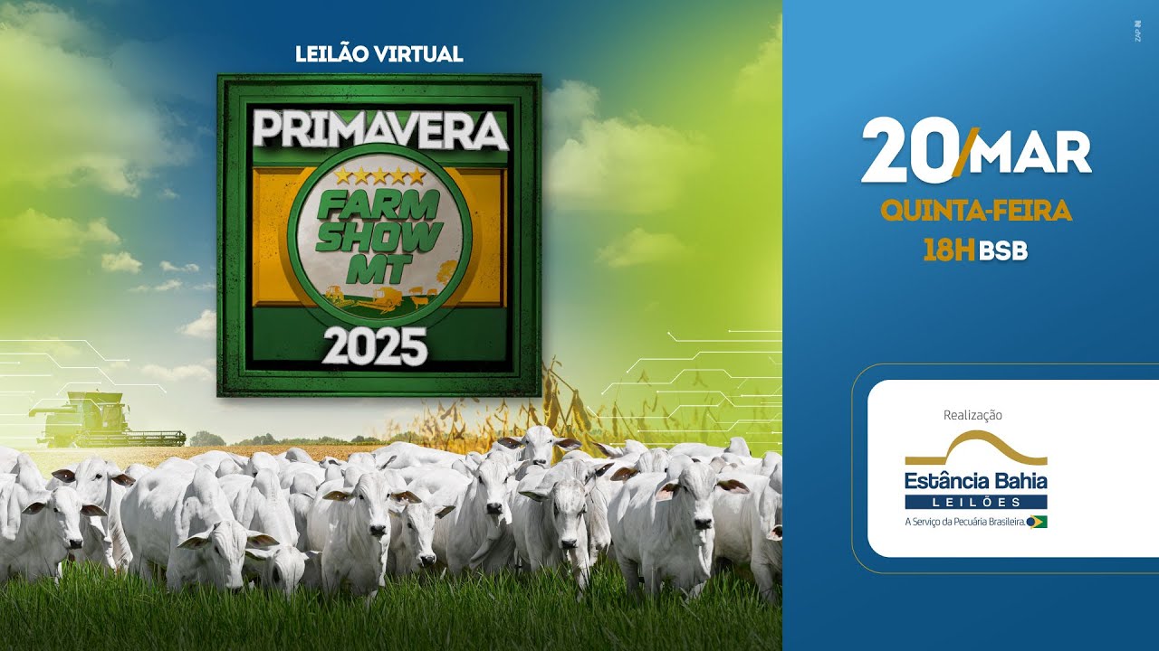 20/03 - LEILÃO VIRTUAL PRIMAVERA FARM SHOW