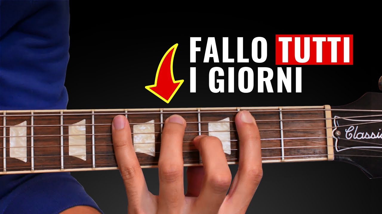 5 MIGLIORI ESERCIZI di chitarra per PRINCIPIANTI da fare TUTTI i GIORNI | Lezioni di Chitarra