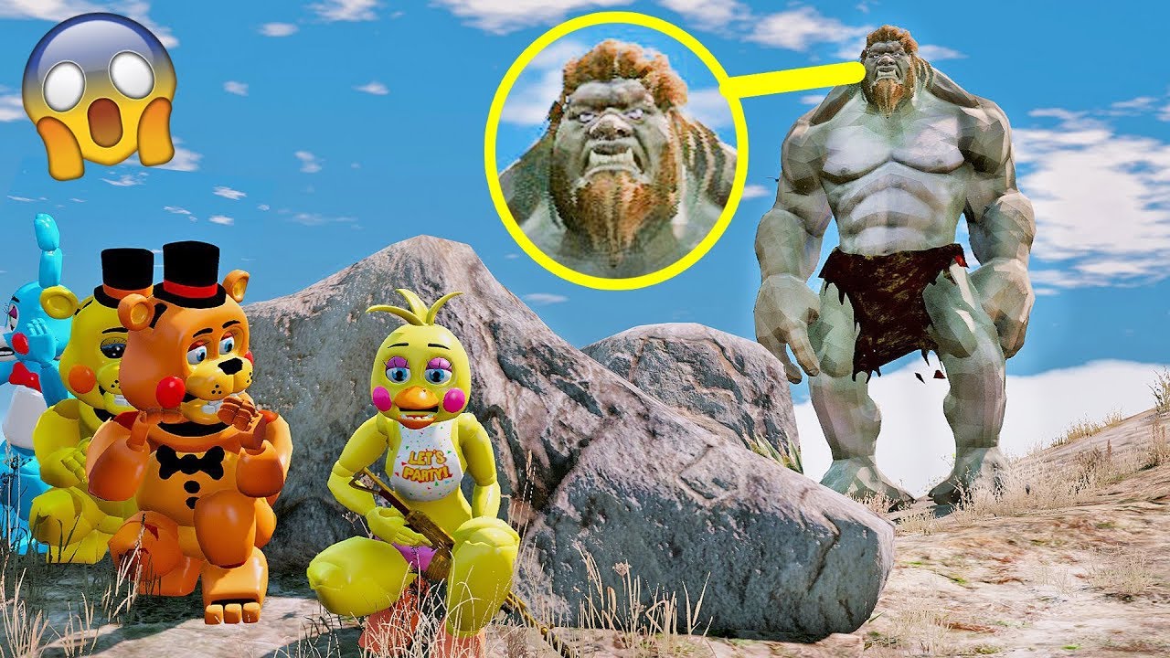 ANIMATRONICS Podem CAPTURAR o Gigante TROLL? | GTA V Five Nights at Freddy's