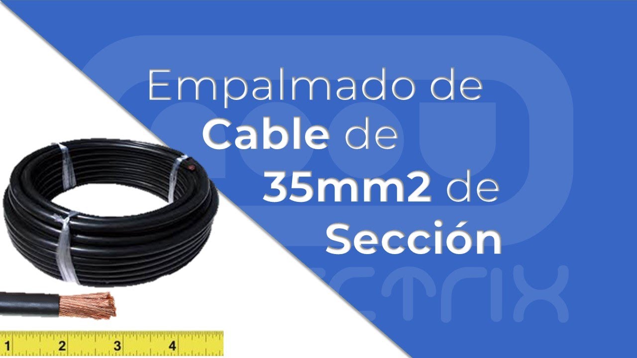 Empalmando cables de 35mm2 de sección con Empalmes de cobre estañado
