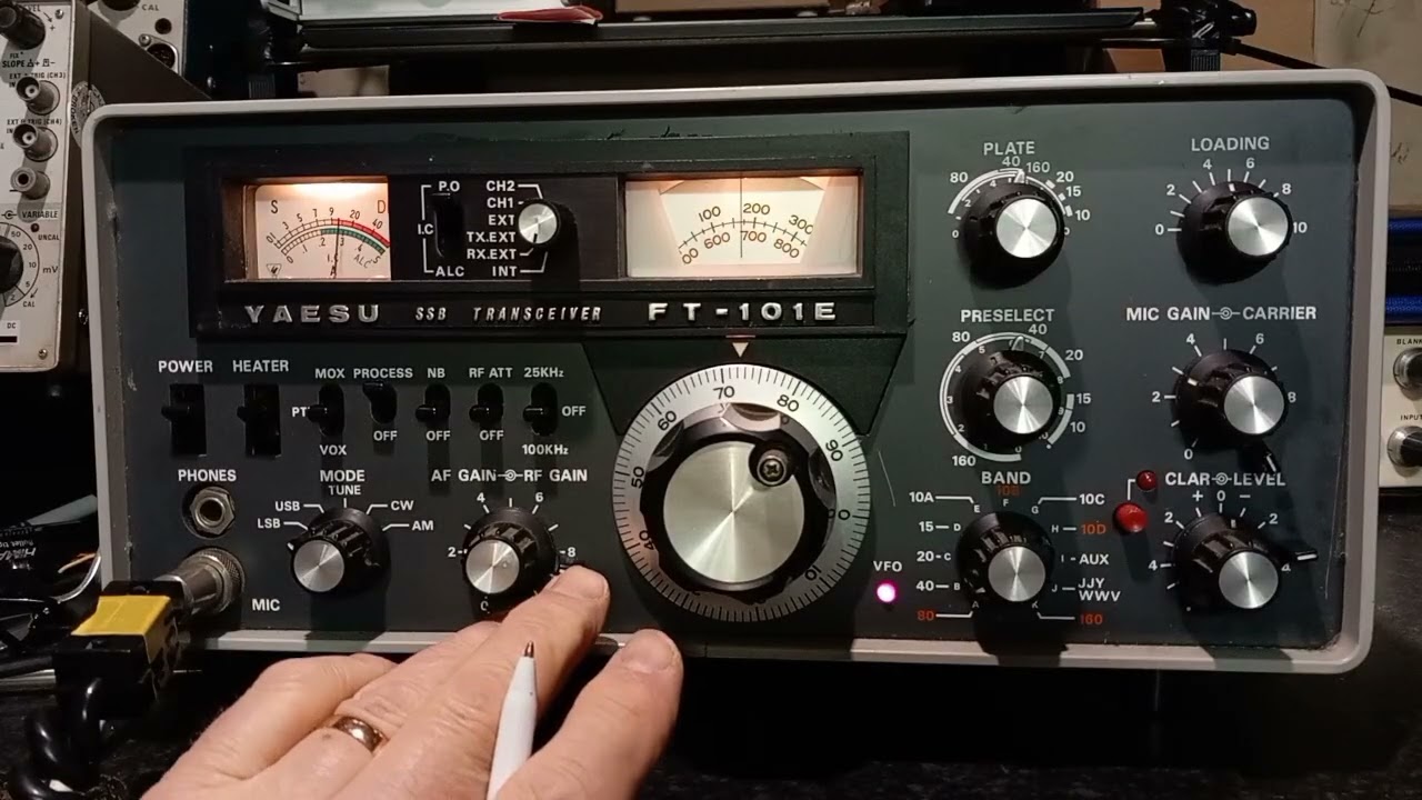CQ40m FT101E & 90' wire, big QRM but using RF gain, M8VKL, M1TJM, M7VBI & 2E0NPL ITL
