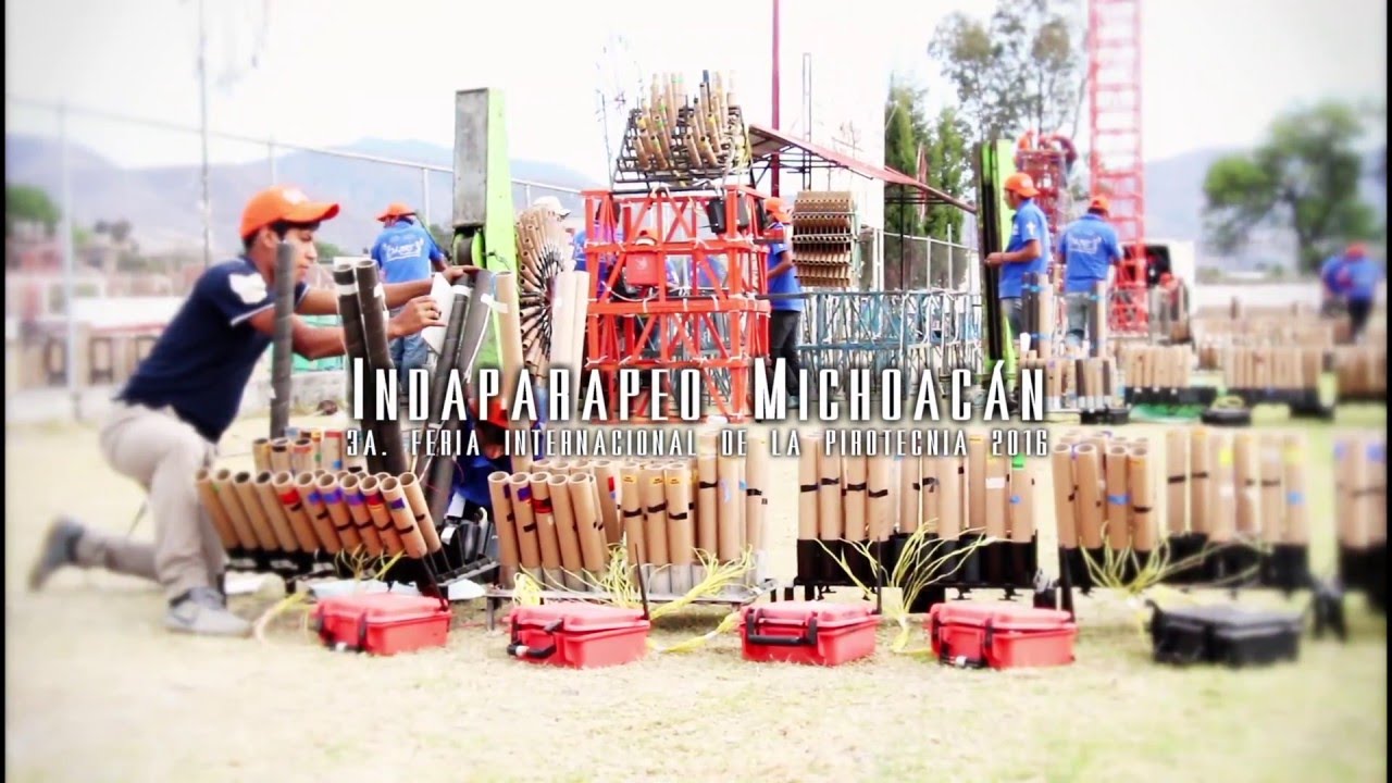 Piromusical 3ra Feria Internacional de la Pirotecnia Indaparapeo Michoacan, México 2016