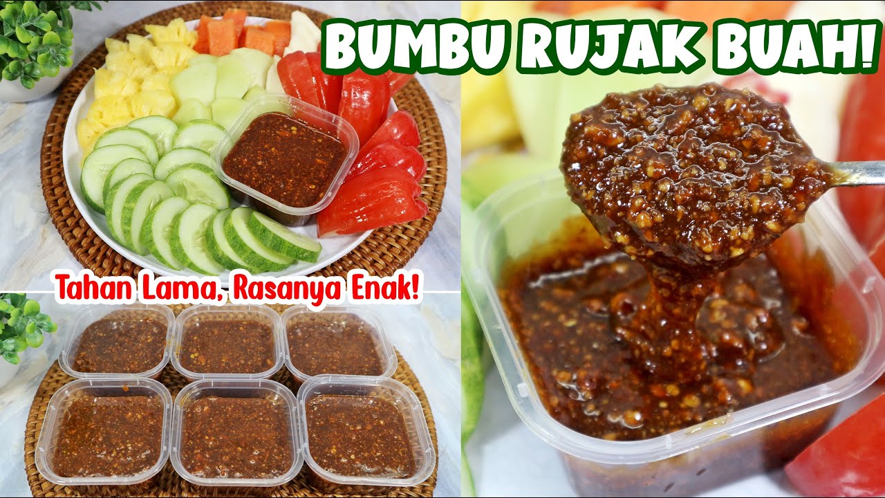 RESEP BUMBU RUJAK BUAH! Awet, Cocok untuk JUALAN