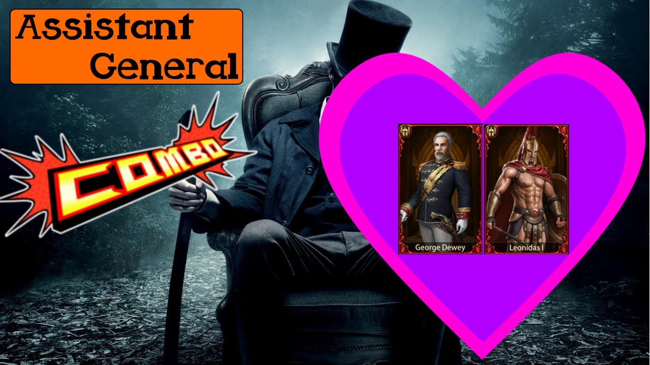 Evony - Assistant General Combo 4 - George Dewey ♡ Leonidas I - #evony #evonythekingsreturn