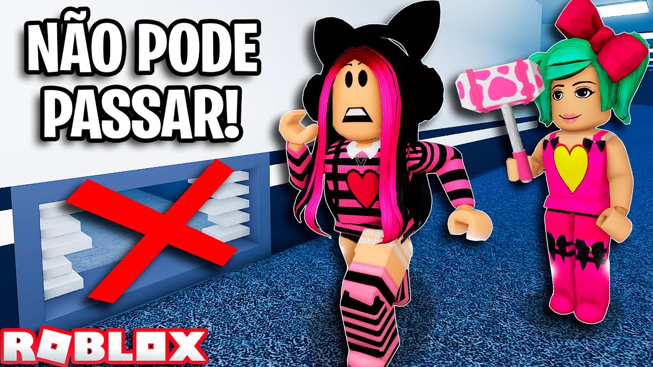NÃO PODE PASSAR PELO BURACO DA PAREDE no MARRETÃO! - ROBLOX