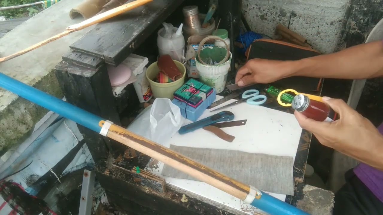 How to attach a leather wrap | DIY | Cue Stick Repair | paano mag kabit ng leather wrap