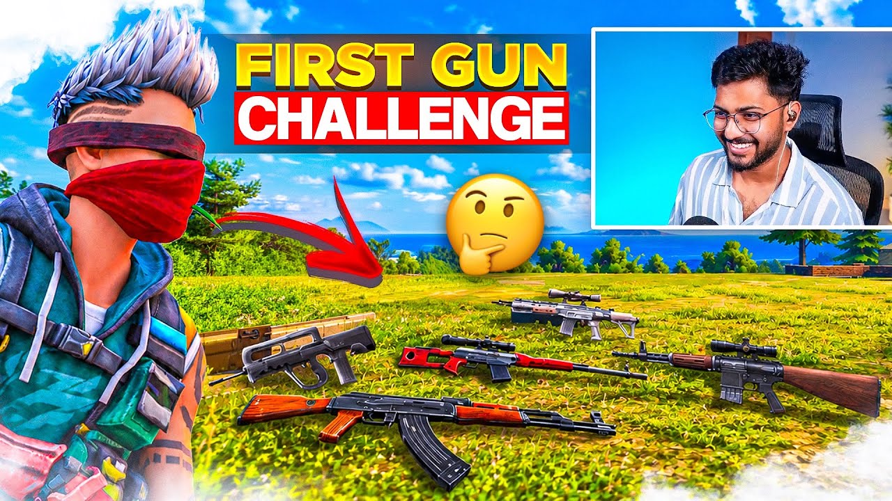 FIRST GUN ONLY CHALLENGE..!! 🔥 - FreeFireTelugu - MBG ARMY