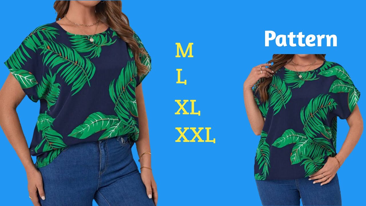 ⚘️You Don't Have To Be a Tailor⚘️So Easy Only 5 Minute Blouse Pattern 💃 Stylish and Simple Pattern