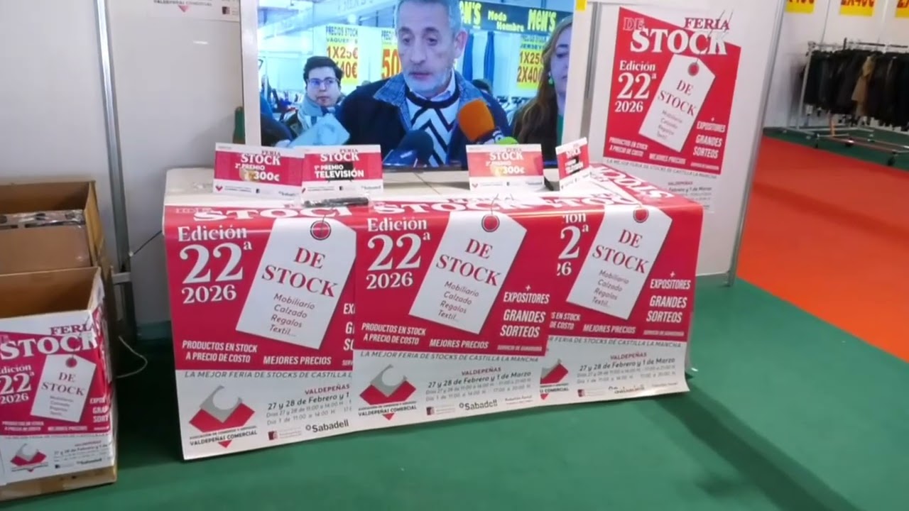 La 22ª Feria del Stock de Valdepeñas. Gran escaparate con artículos de todos los sectores.