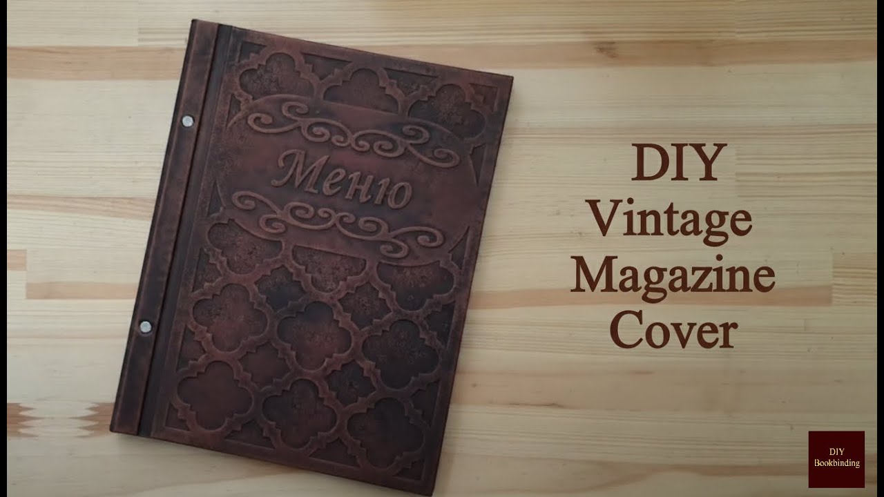 DIY Vintage Magazine Cover   Victorian atmosphere  Bookbinding