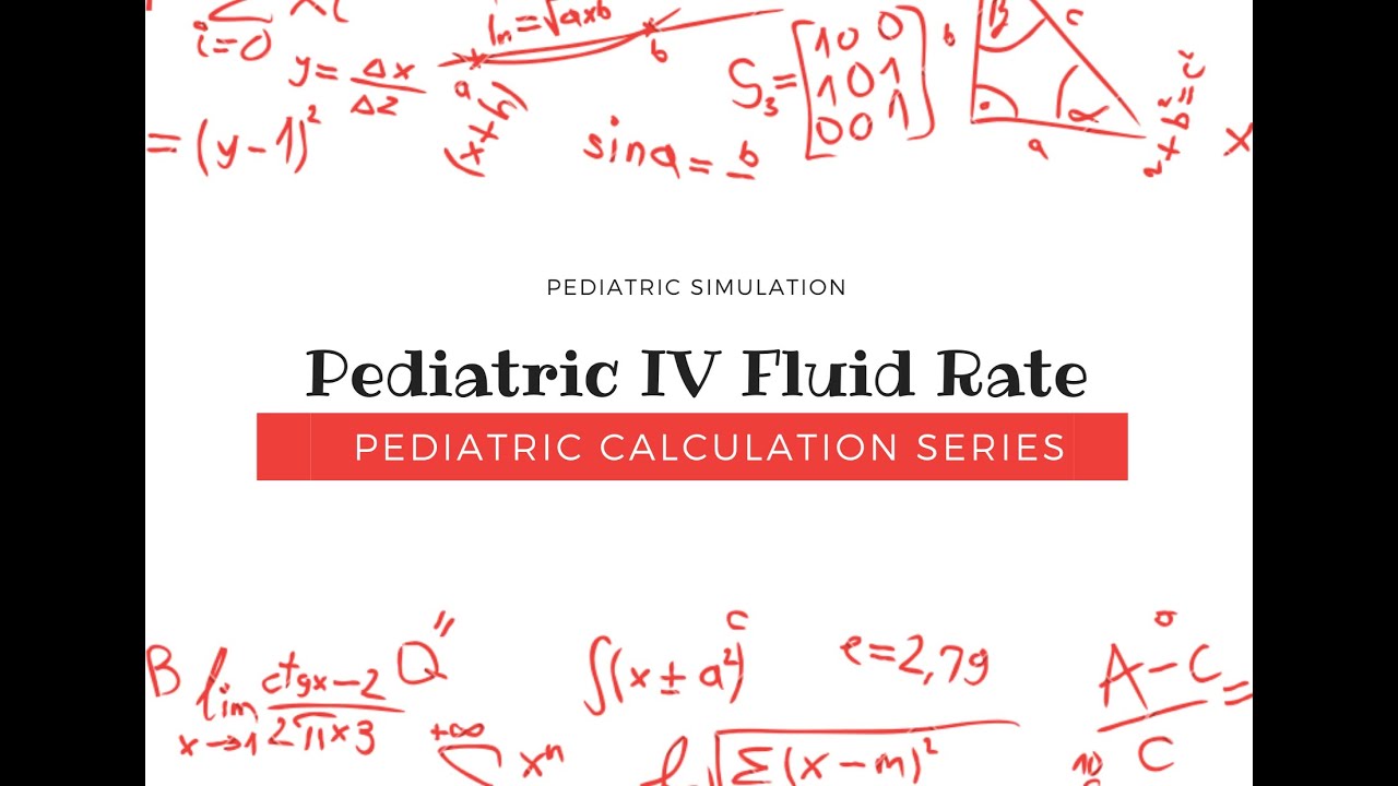Peds Maintenance IV Fluid Rate