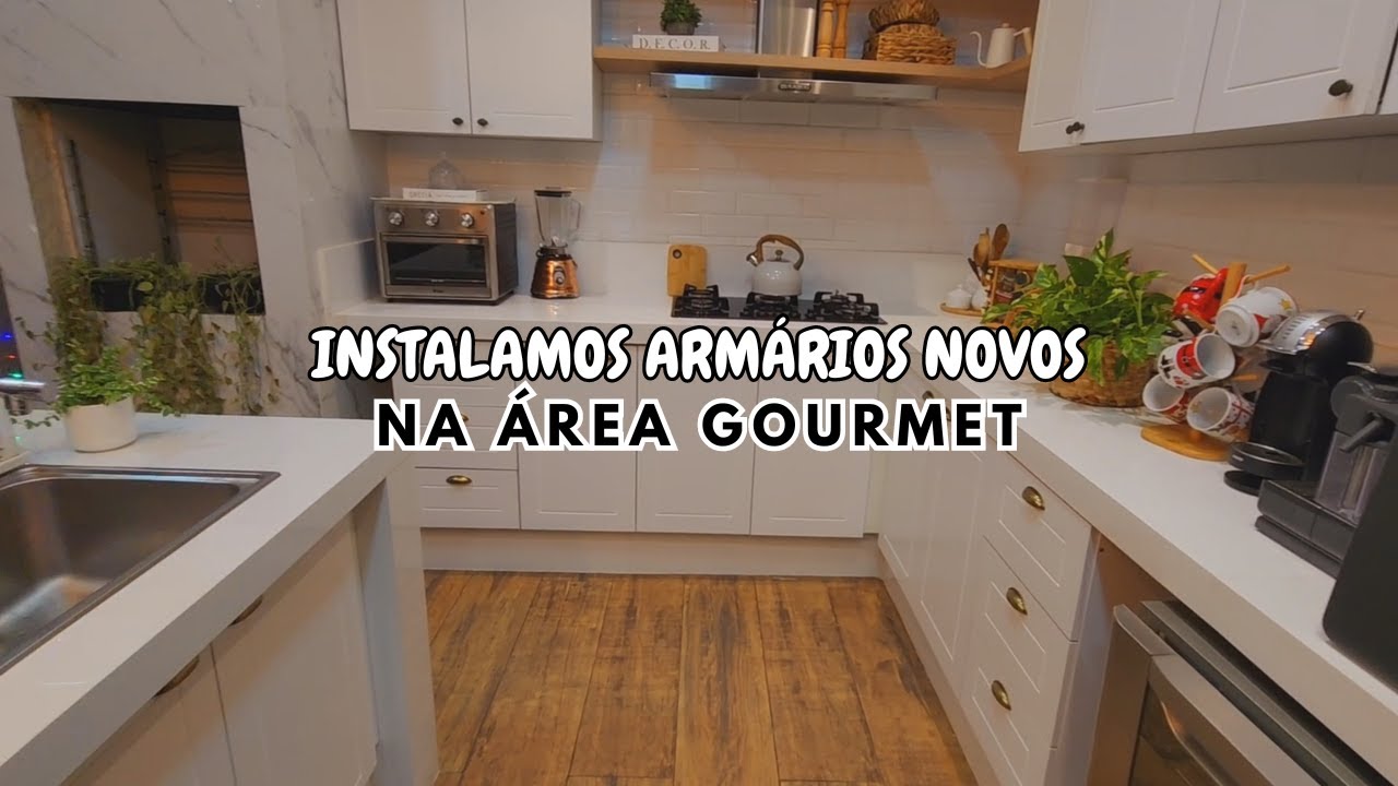INSTALAMOS ARMÁRIOS NOVOS NA ÁREA GOURMET