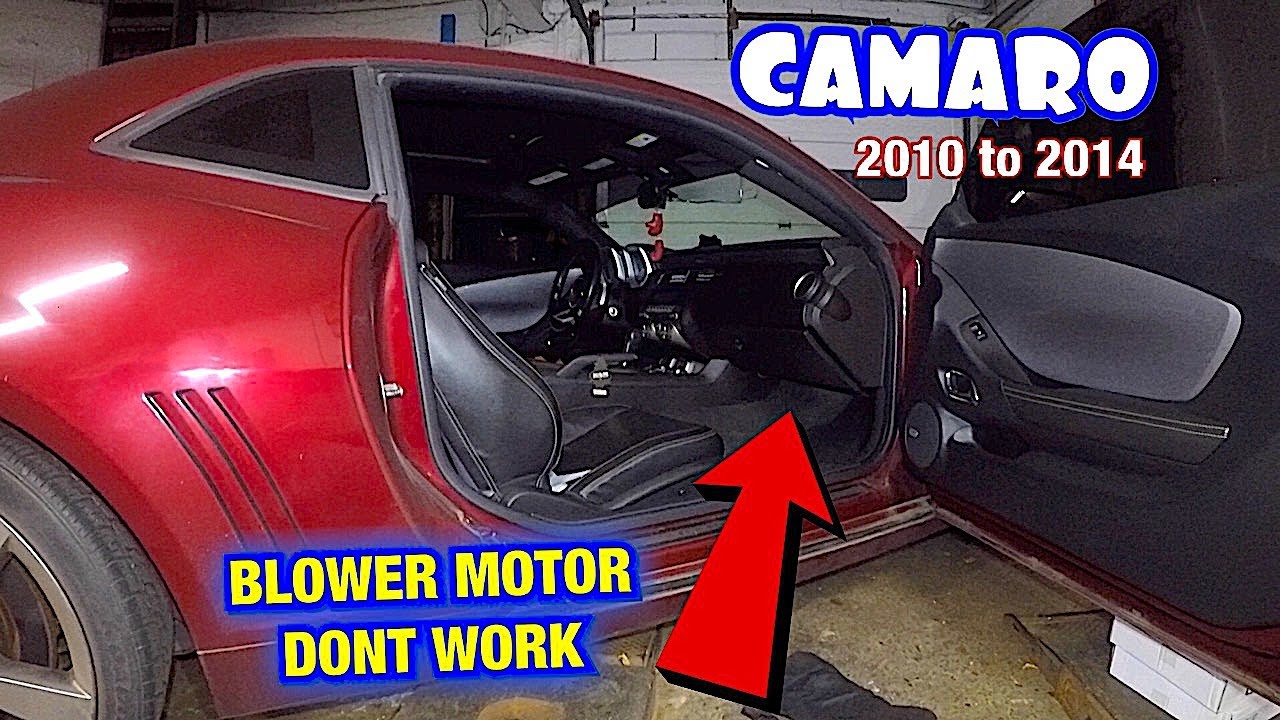 Chevrolet Camaro 2010 to 2014 How to replace Blower motor or resistor
