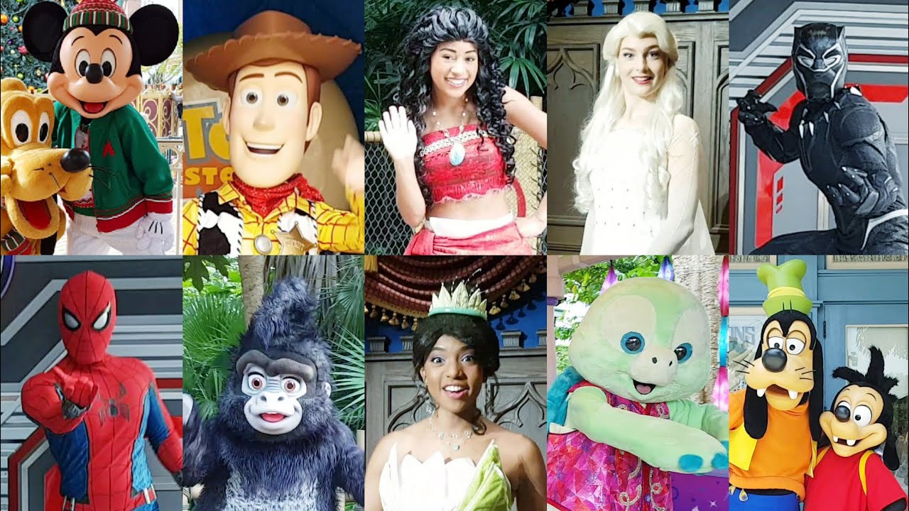 Hong Kong Disneyland 2021 Characters Meet & Greet Compilation 香港迪士尼樂園2021年迪士尼朋友