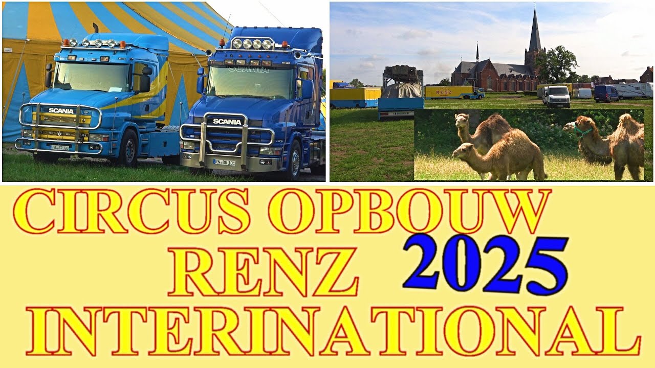 OPBOUW CIRCUS RENZ INTERNATIONAL 2025 🎪  Hoogerheide  #pascalboz  #circus #RENZ