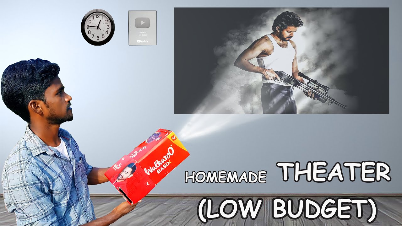 Only 5 Minutes வீட்டிலேயே தியேட்டர்..!| Homemade Projector in Just 5 Min | Mr.villagevaathi