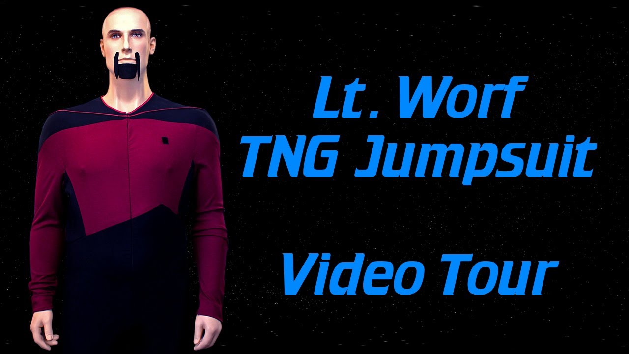 Screen-used Worf TNG Jumpsuit Examination - Star Trek Costume Guide