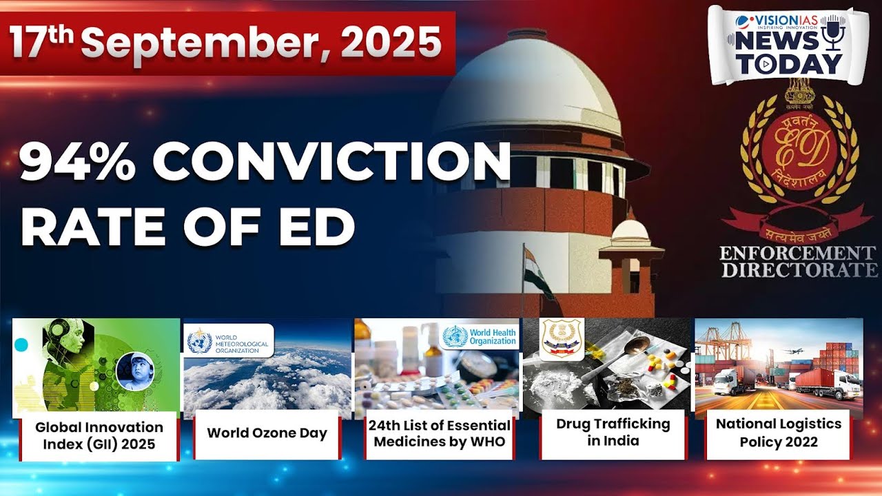 News Today | Daily Current Affairs | 17th September, 2025