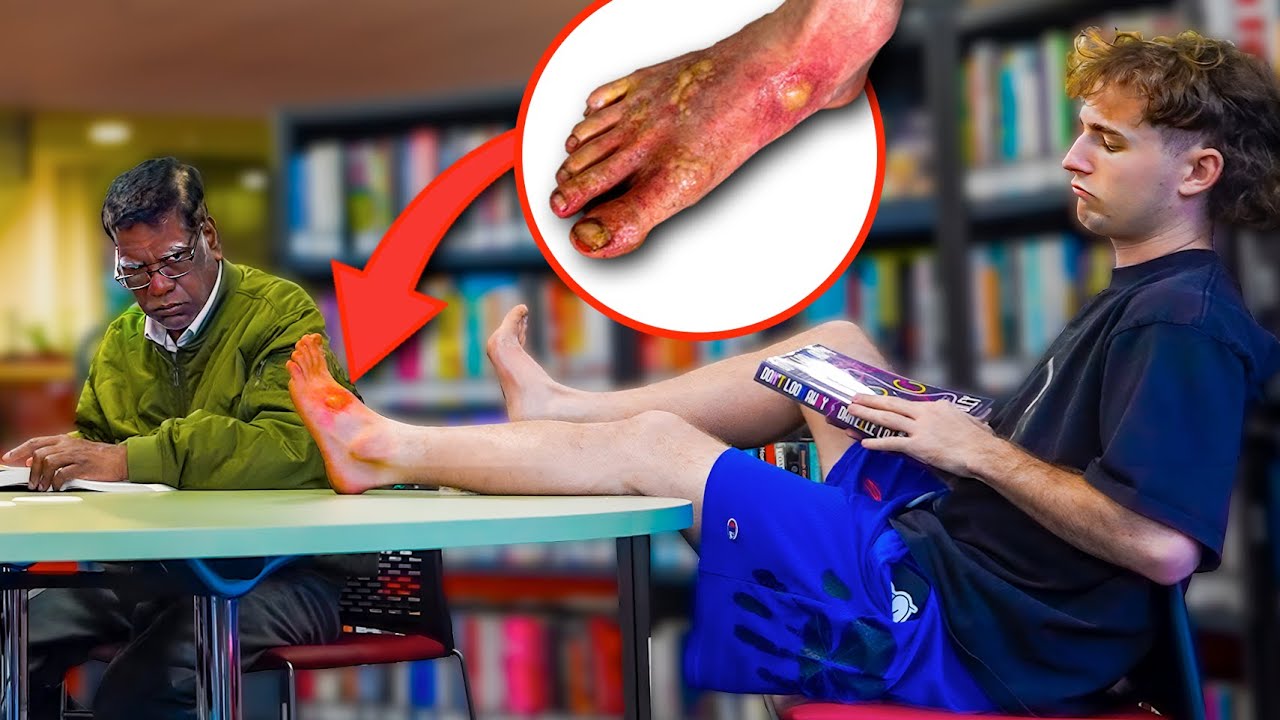 Asking people to scratch my infected foot