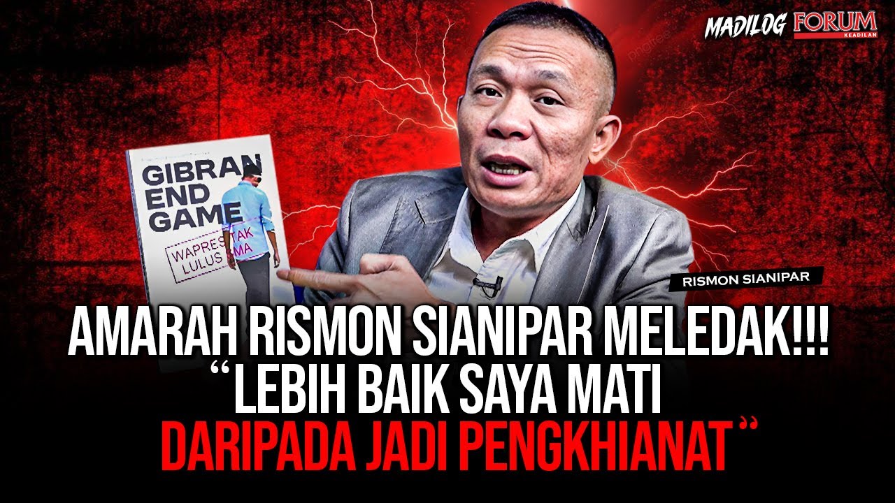 RISMON SIANIPAR: KAMI JADI TERSANGKA KARENA BOROK GIBRAN DIBONGKAR...!!!