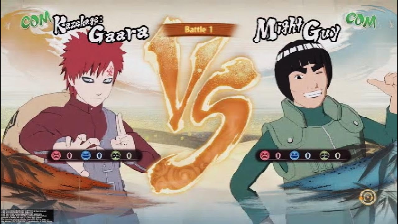 Naruto Shippuden Ninja Storm 4 : Gaara vs Guy (CPU vs CPU)