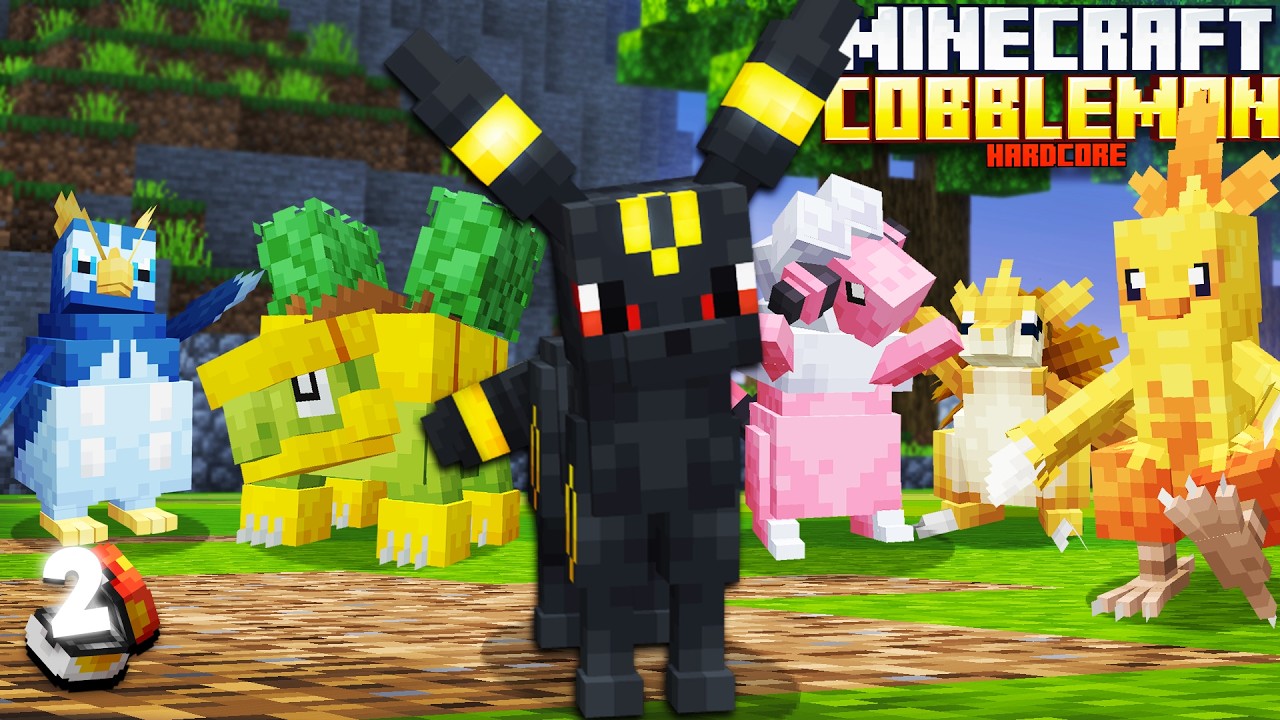 Wyewoluowałem CAŁY M&Oacute;J TEAM w Minecraft Cobblemon Hardcore!