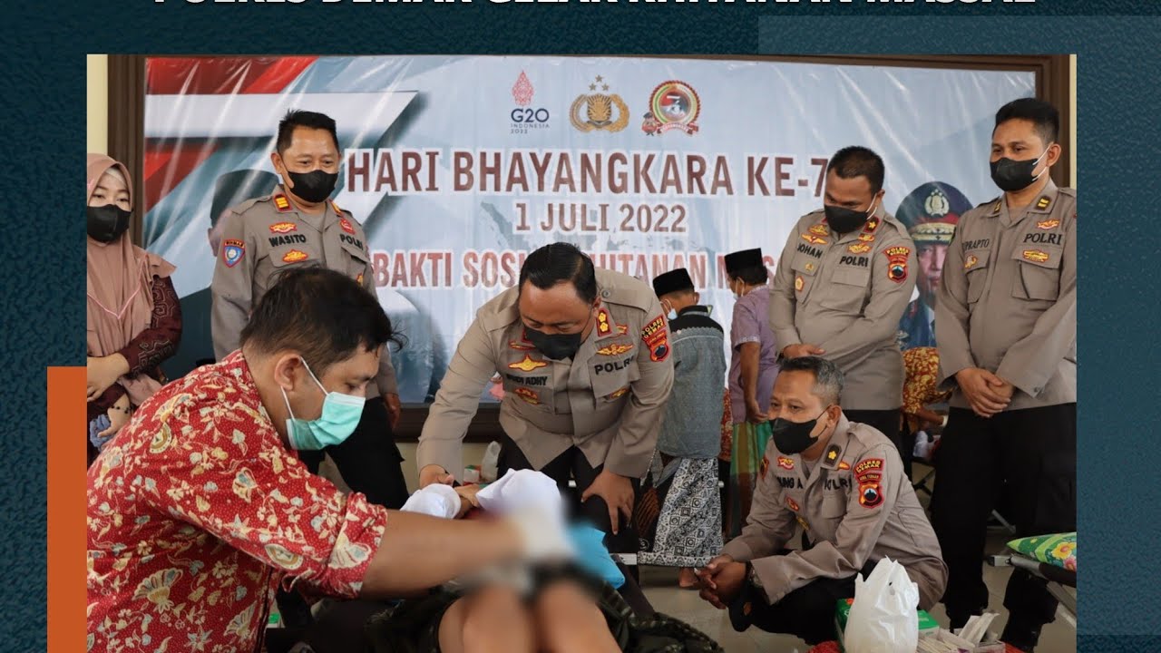 Sambut Hari Bhayangkara Ke-76, Polres Demak Gelar Khitanan Massal